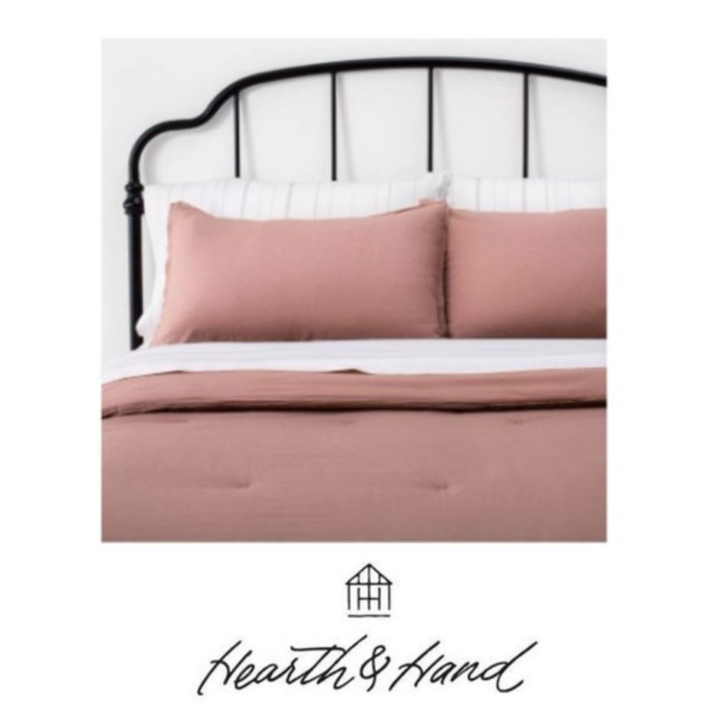 Hearth & Hand Linen Duvet & Sham Set Full/Queen
